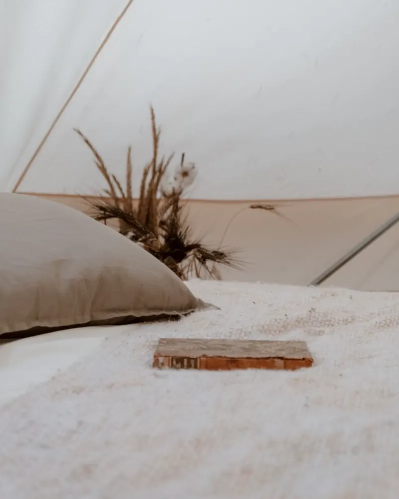 Example post for a glamping site